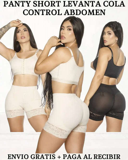 PANTY SHORT LEVANTA COLA CONTROL ABDOMEN